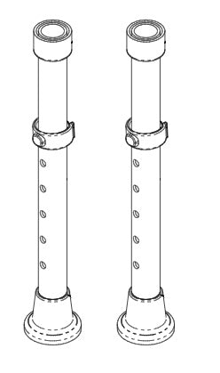 AKW 1000 and 3000 Series Shower Seat Spare Leg Kit