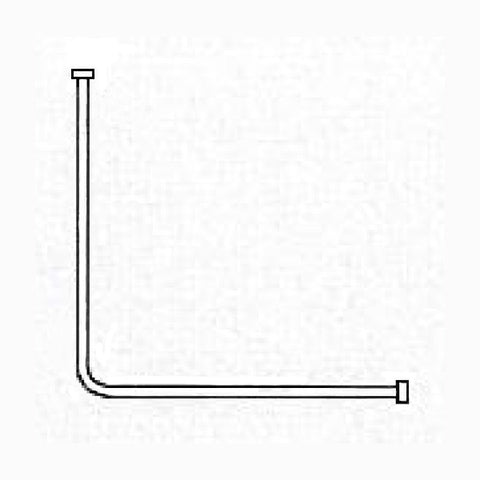 AKW L Shaped Rail 1000mm x 2000mm (Inc.Fittings)