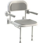 AKW 3000 Series Shower Seat with Grey Padded Back and Arms