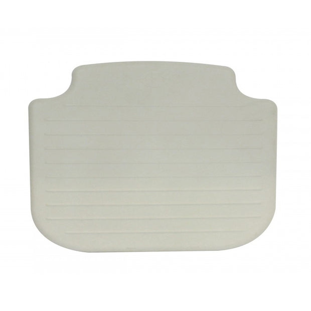 AKW 4000 Series Wall Mounted Extra Wide Fold Up Shower Seat with Support Legs Grey Padded Seat Back and Arms