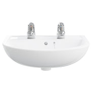 AKW Navlin Wash Basin 450mm 2 Tap Hole