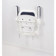 AKW Shower Seat 2000 series standard Fold Up Padded Dark Blue