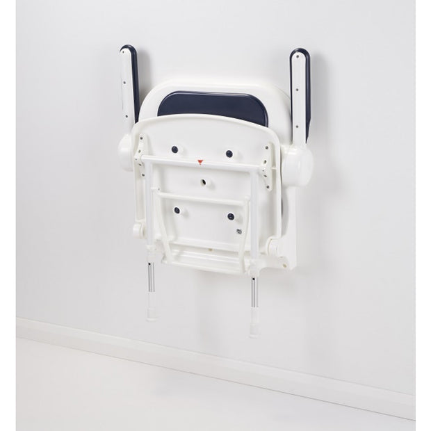 AKW Shower Seat 2000 series standard Fold Up Padded Dark Blue