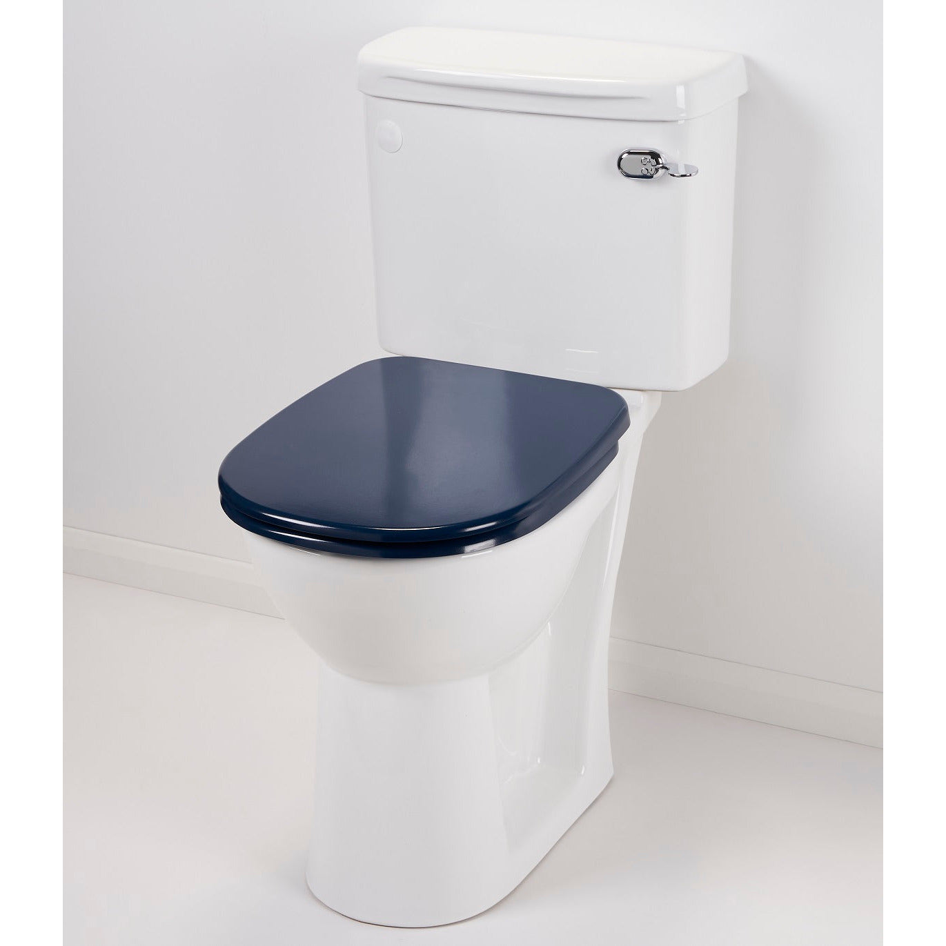 AKW Ergonomic Toilet Seat with Lid Dark Blue