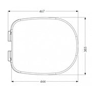 AKW White Ergonomic Toilet Seat with Lid