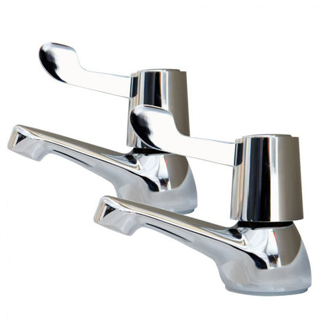AKW Lever Handle Basin Taps (Pair)