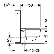 Geberit AquaClean Mera Care Floor Standing WC White Alpine