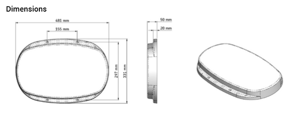 AKW 50mm High SMC Toilet Plinth