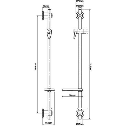 Triton Omnicare 8.5kw Design with 1m Rail and 2m Hose