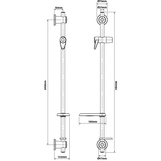 Triton Omnicare 8.5kw Design with 1m Rail and 2m Hose