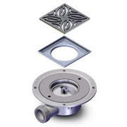 Low Height Dry Waste with TF Tiled Floor Adaptor