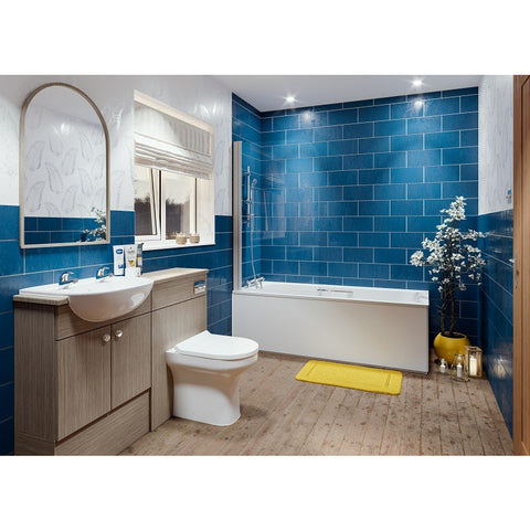 AKW 1500 x 700mm Steel Bathtub and Kit