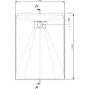 Onyx White Shower Tray only 1200mm x 900mm