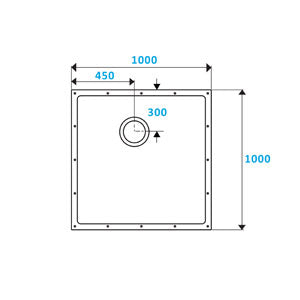 ShowerDec Wet Room Floor Former 1000mmx1000mm