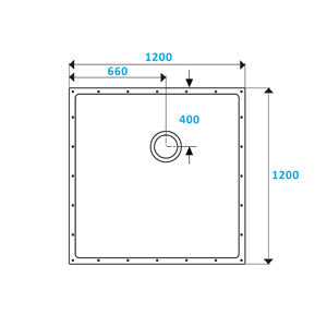 ShowerDec Wet Room Floor Former 1200mm x 1200mm