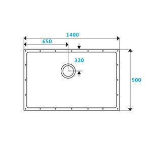 ShowerDec Wet Room Floor Former 1400mm x 900mm