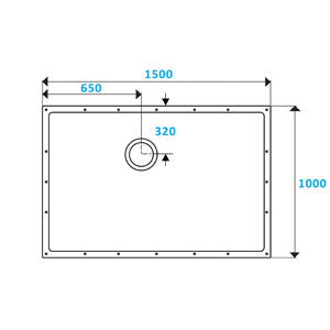ShowerDec Wet Room Floor Former 1500mm x 1000mm