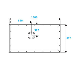 ShowerDec Wet Room Floor Former 1500mm x 820mm