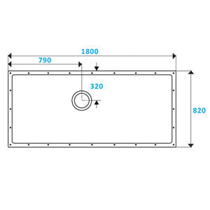 ShowerDec Wet Room Floor Former 1800mm x 820mm