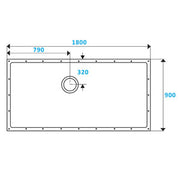 ShowerDec Wet Room Floor Former 1800mm x 900mm