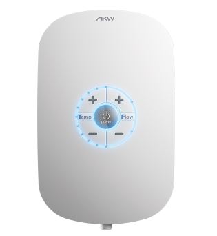 AKW SmartCare Plus Electric Shower 10.5kw with Silver/White Kit