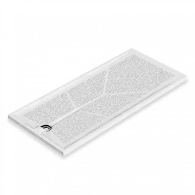 AKW Braddan Rectangular Shower Tray with Gravity Waste 1500mm x 700mm