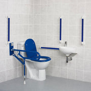 AKW Standard Doc M Pack with Close Coupled Disabled Toilet - Blue