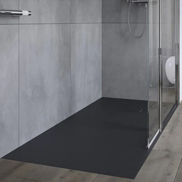 AKW Onyx Square Shower Tray 900mm x 900mm - Black
