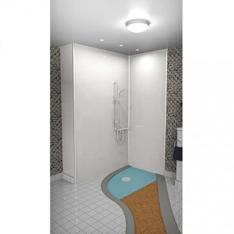 AKW Tuff Form8 Rectangular Wet Room Former with Rotatable Waste Position - 1800x820mm