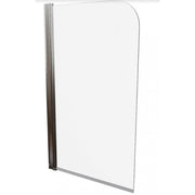 AKW Hinged Curved Top Bath Shower Screen 1000mm