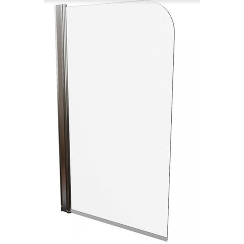 AKW Hinged Curved Top Bath Shower Screen 800mm