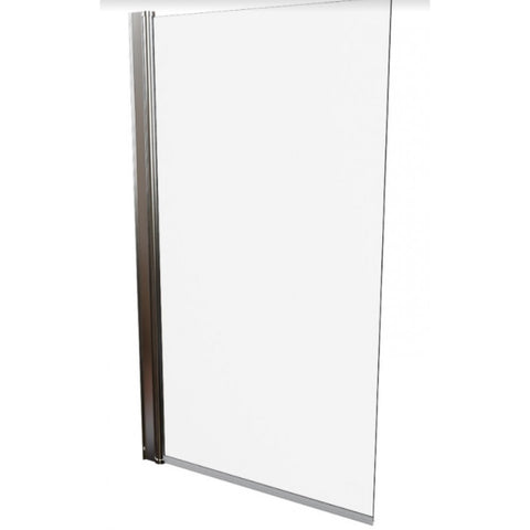 AKW Hinged Square Top Bath Shower Screen 1000mm