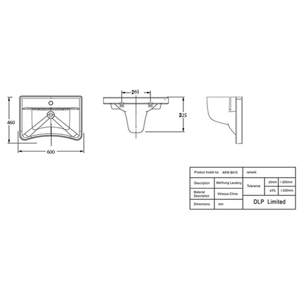 AKW Ergonomic Concave Washbasin