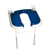AKW 4000 Series Standard Horseshoe Shower Seat - Blue Padded