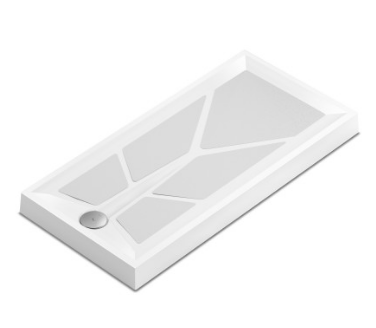 Sulby 2 1420mm x 700mm x 110mm Shower Tray with Gravity Waste