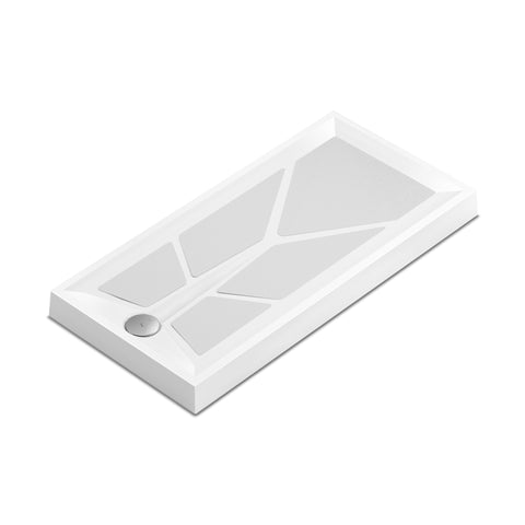 Sulby 3 1200mm x 700mm x 150mm Shower Tray with Gravity Waste